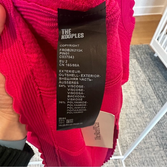 Kooples Pink Knit Dress - EUC - Picture 8 of 8